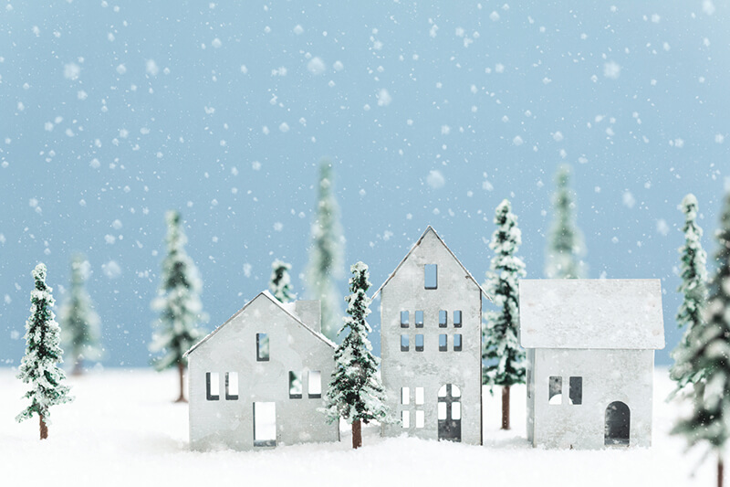 painting shutters in the winter